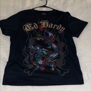 Ed Hardy Multicolor Dragon Tee